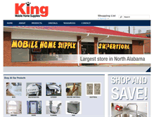 Tablet Screenshot of kingmobilehomesupply.com